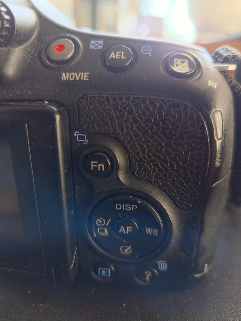 Sony Black DSLR Camera with Built-in Flash